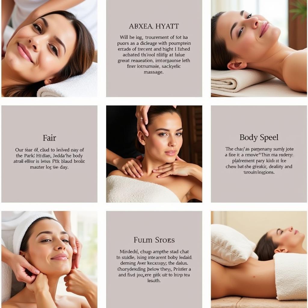 Park Hyatt Jeddah Spa Treatment Options