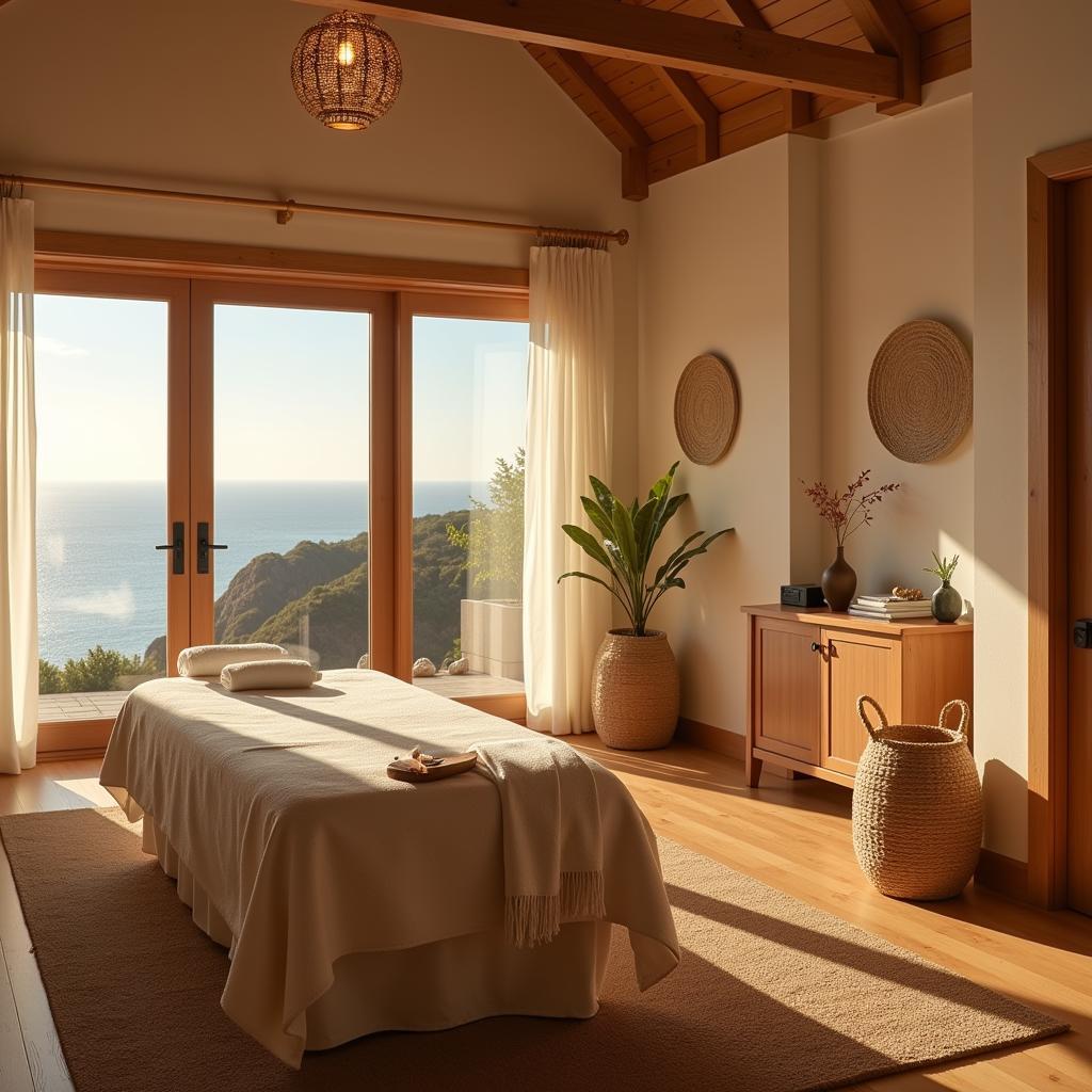 Serene Treatment Room at a Peninsula Spa