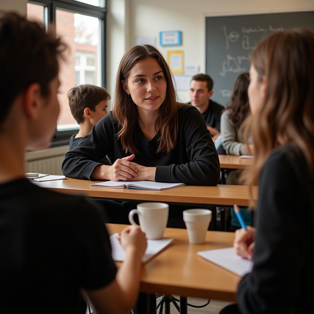 Performing Arts School Classroom Scene