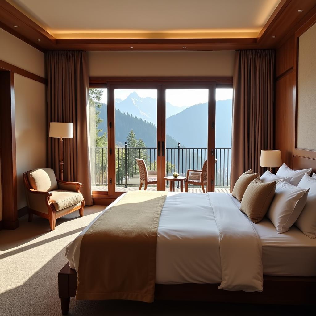 Luxurious Room with Himalayan View at Pine Tree Spa Resort