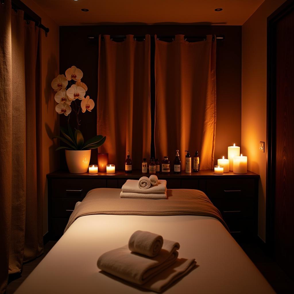 Luxurious Thai Spa Treatment Room