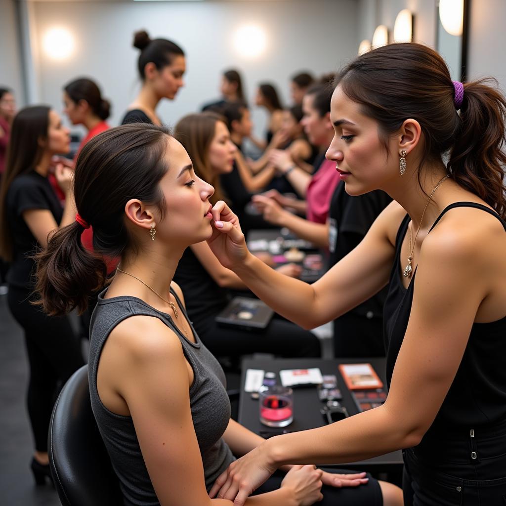 Makeup Class in Progress