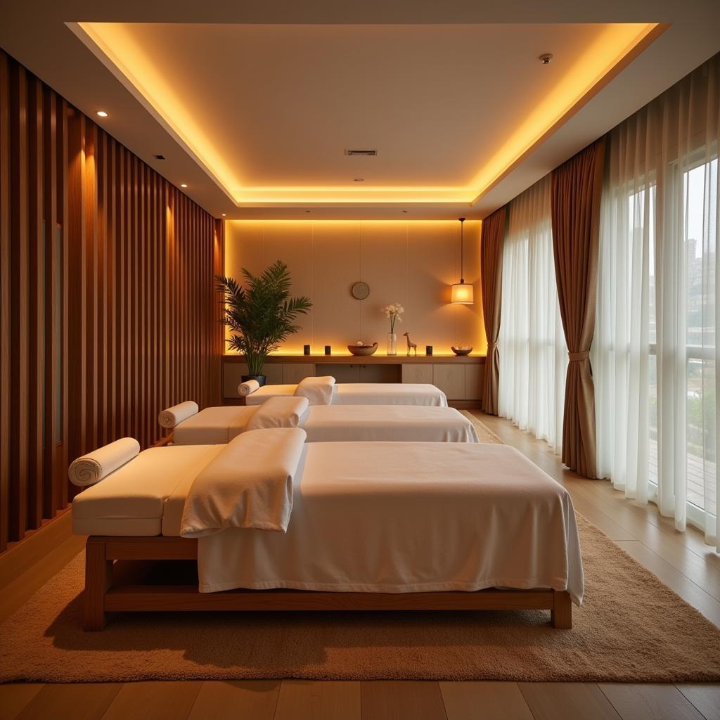 Relaxing treatment room at Sense Spa Da Nang