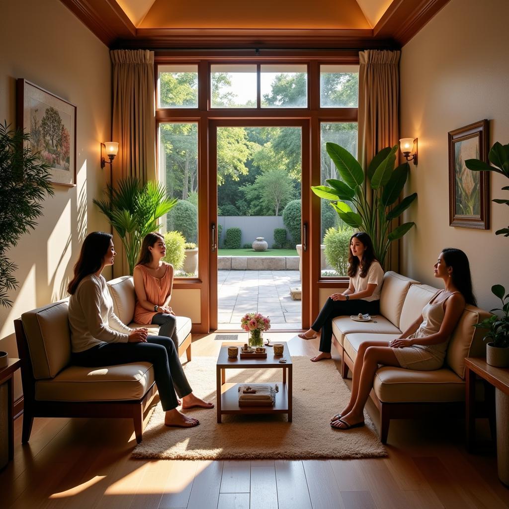 Tranquil Sin Spa Relaxation Area