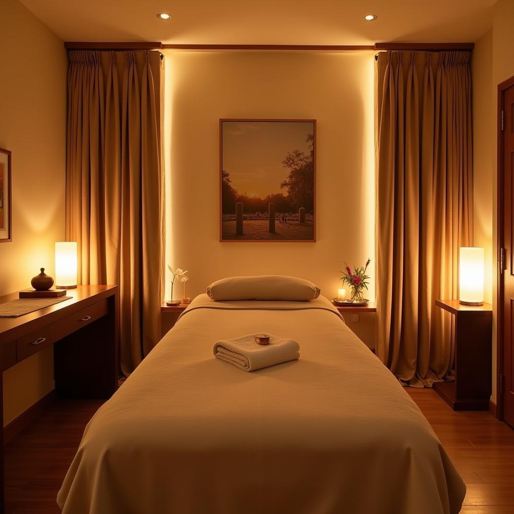 Serene treatment room at the Six Seasons Hotel Dhaka Spa