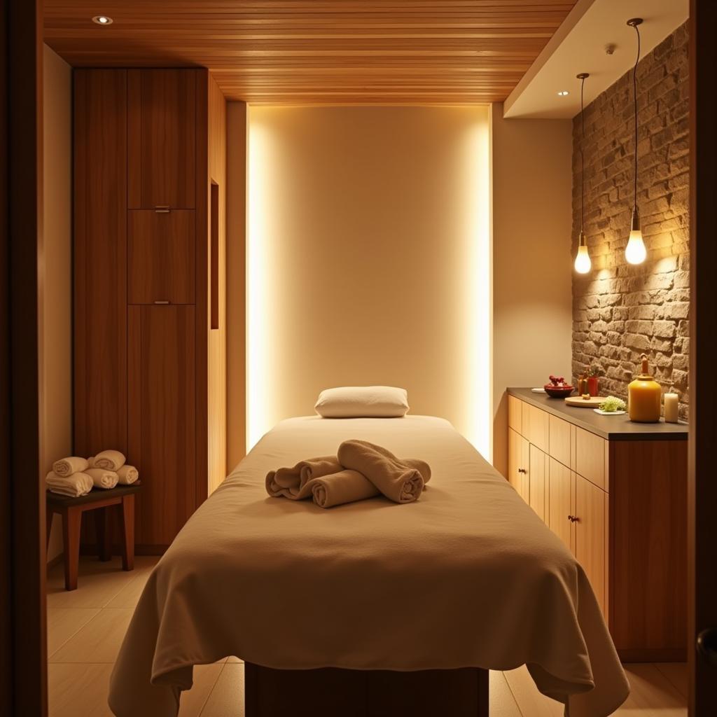 Luxurious treatment room at Softouch Spa Damac Maison