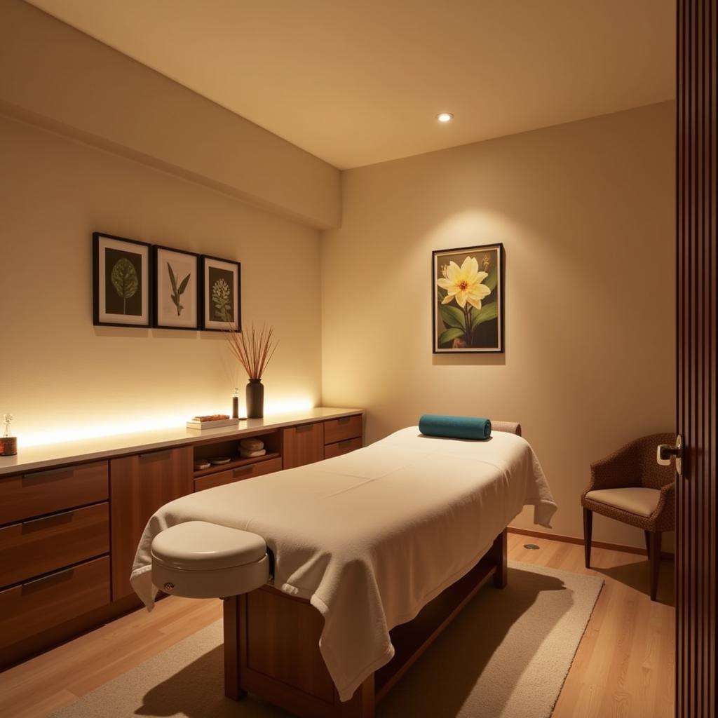 Serene Treatment Room at Spa in Ambuja Mall