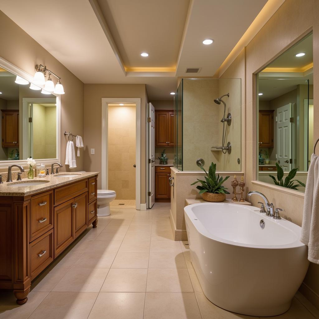 Spa Bathroom Lighting Ideas