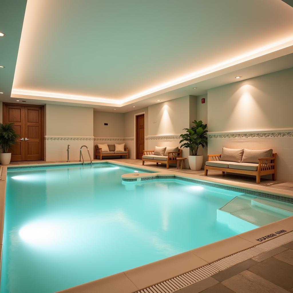 Relaxing spa environment designed for people with axial spondyloarthritis