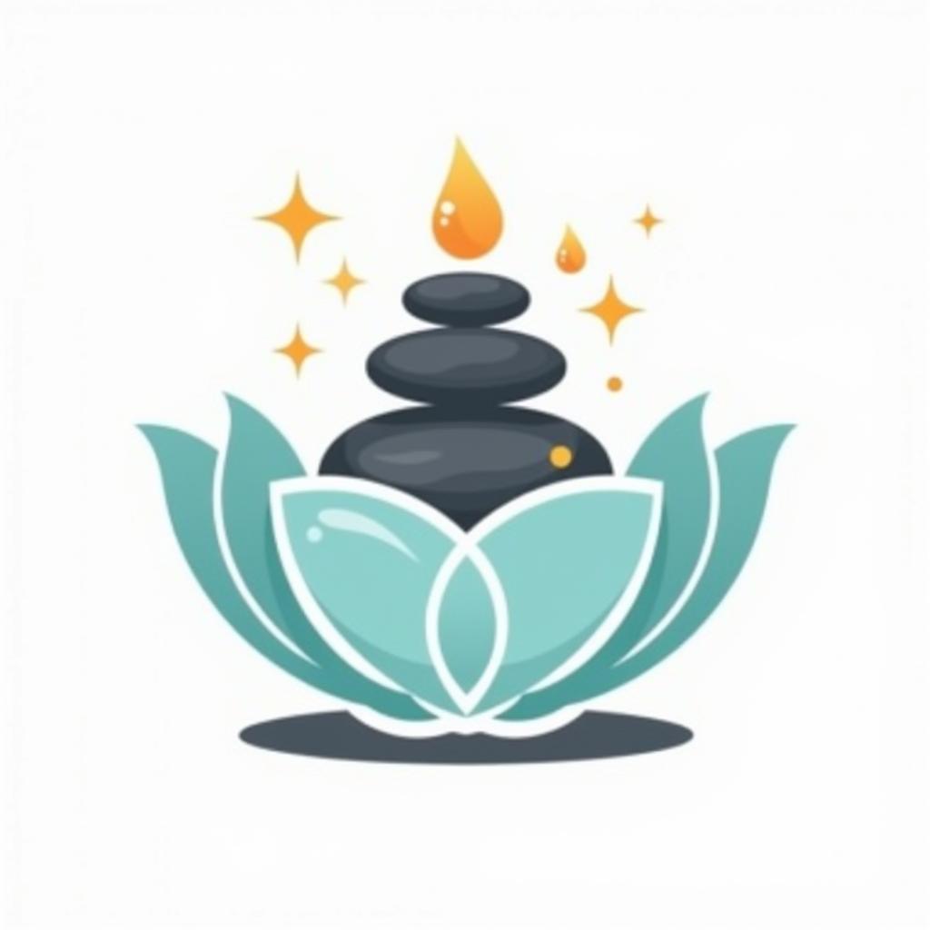 Spa Icon Representing Serenity and Wellness