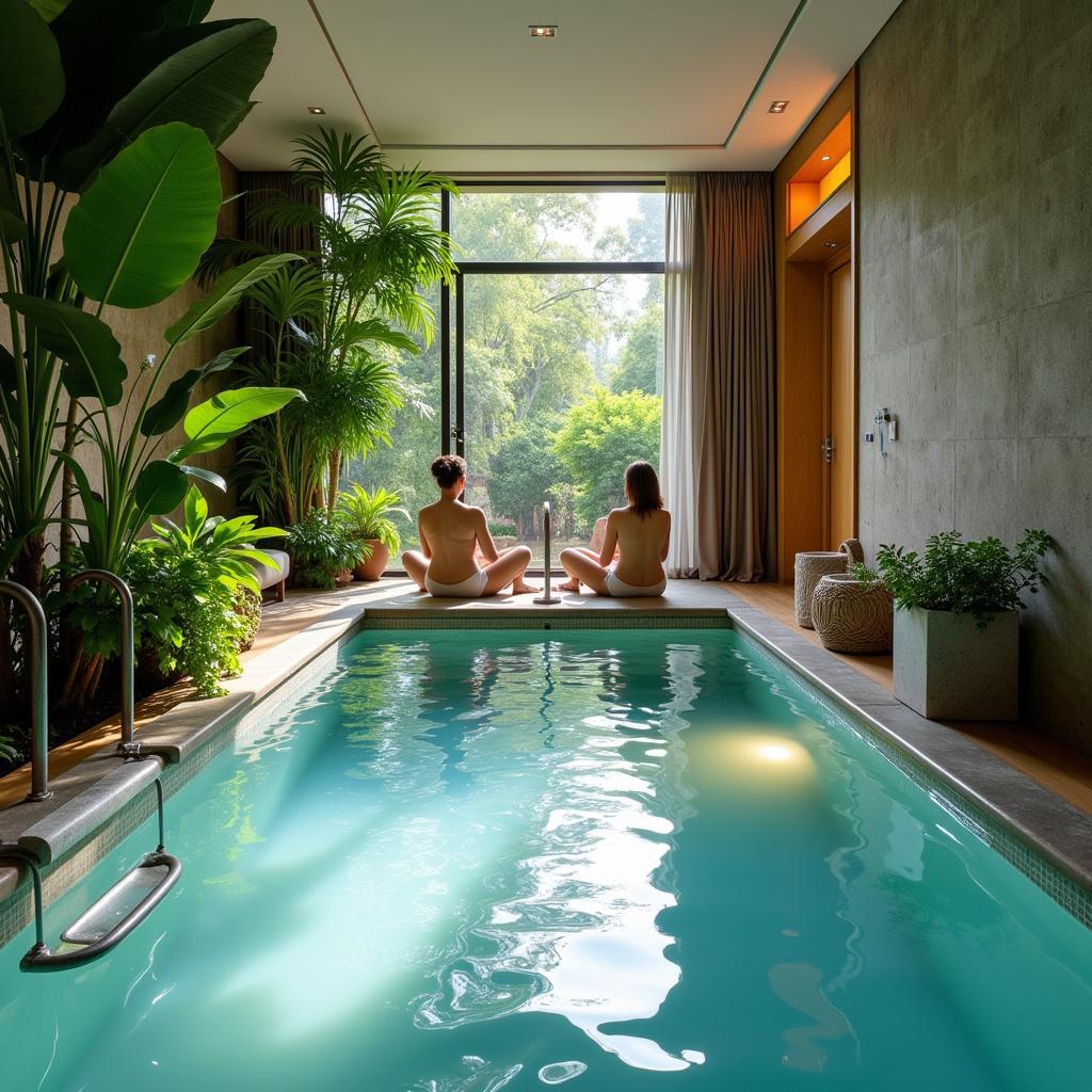 Spa in Spa: Relaxing in a Private Hydrotherapy Pool