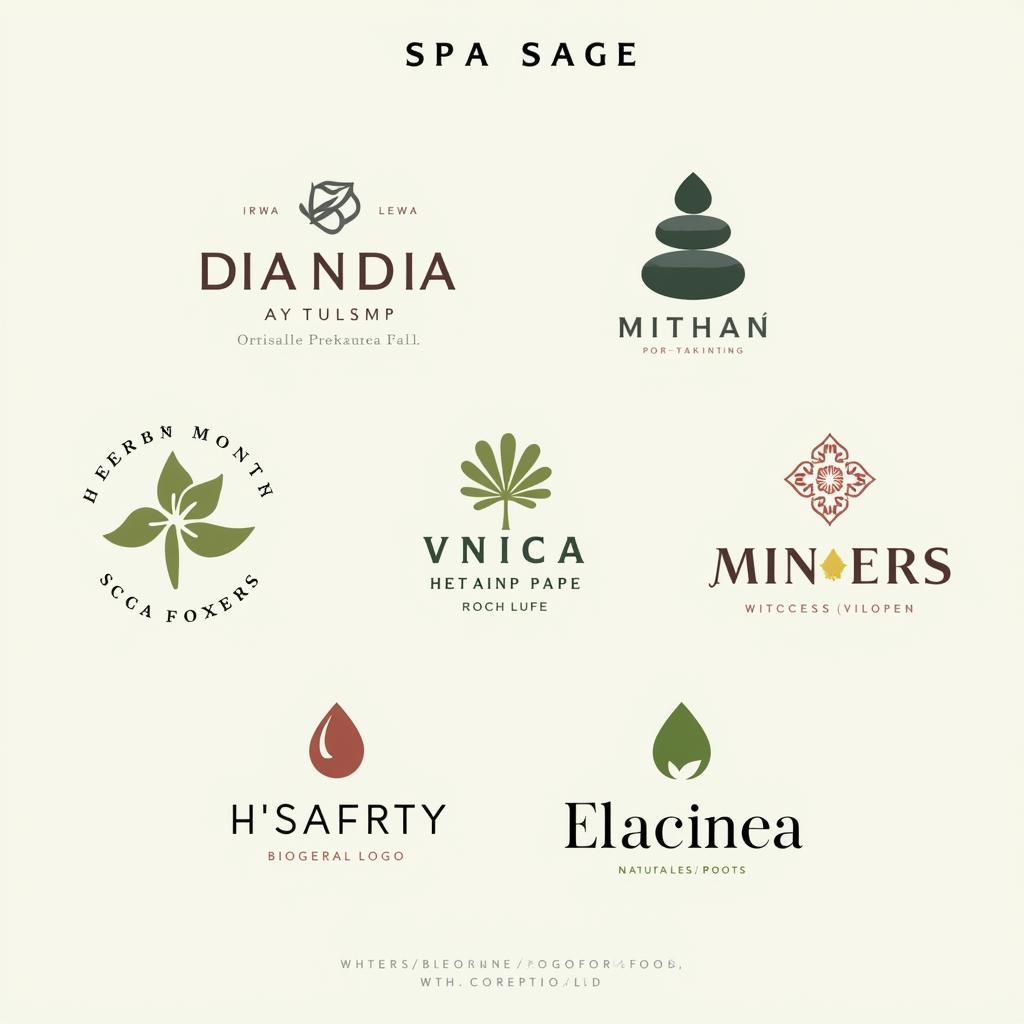 Spa Name Logo Design Inspiration