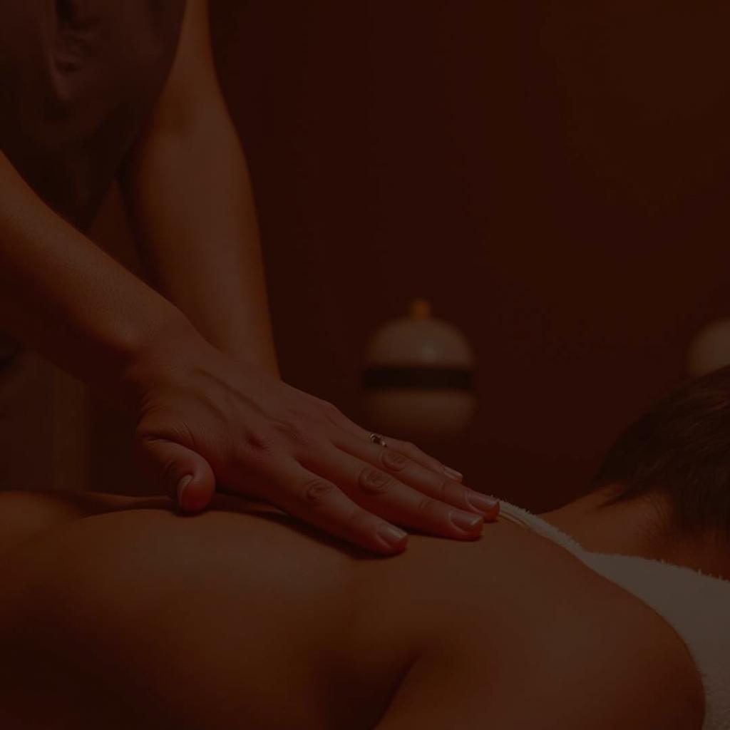 Relaxing massage therapy at a spa near Mumbai Central railway station