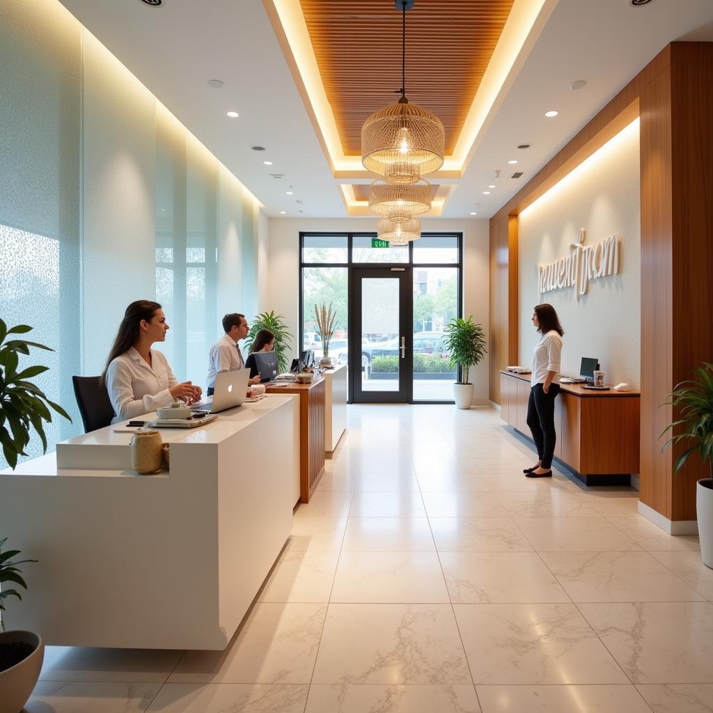 Welcoming Spa Reception Desk