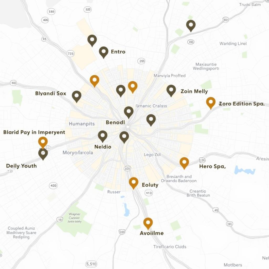 Spa Relaxation Near Me Location Map