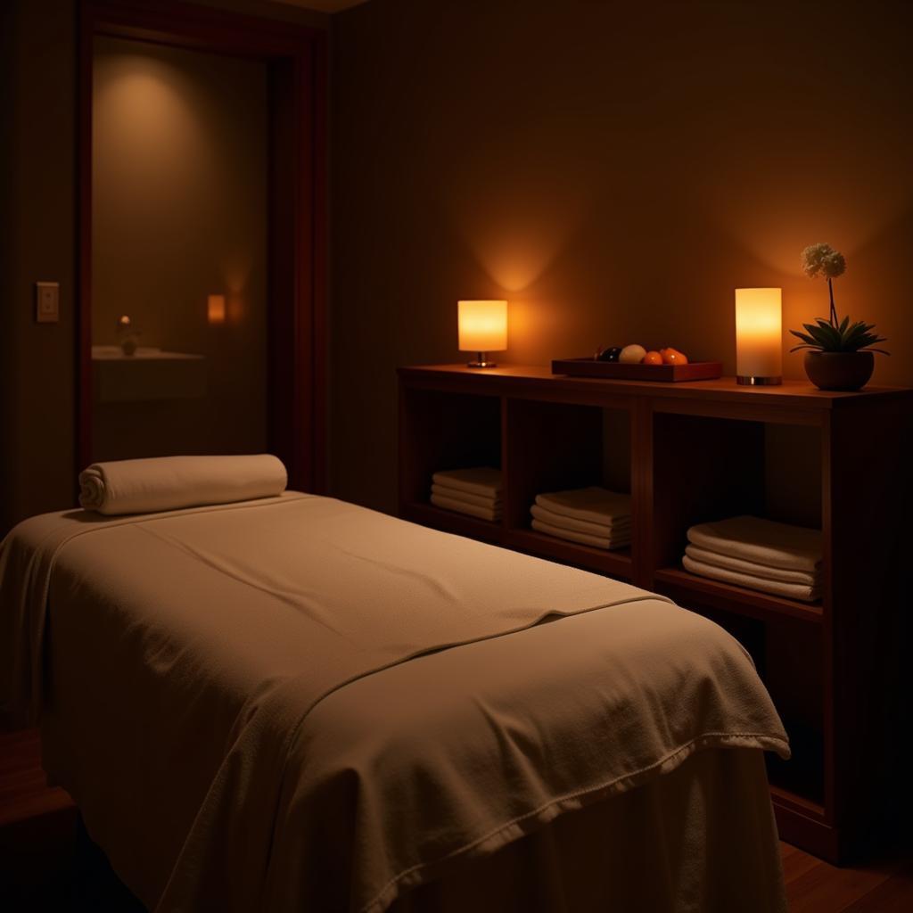 Spa Zone Commercial Treatment Room with Calming Ambiance