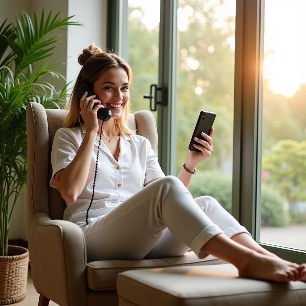 Telephone Spa Self-Care