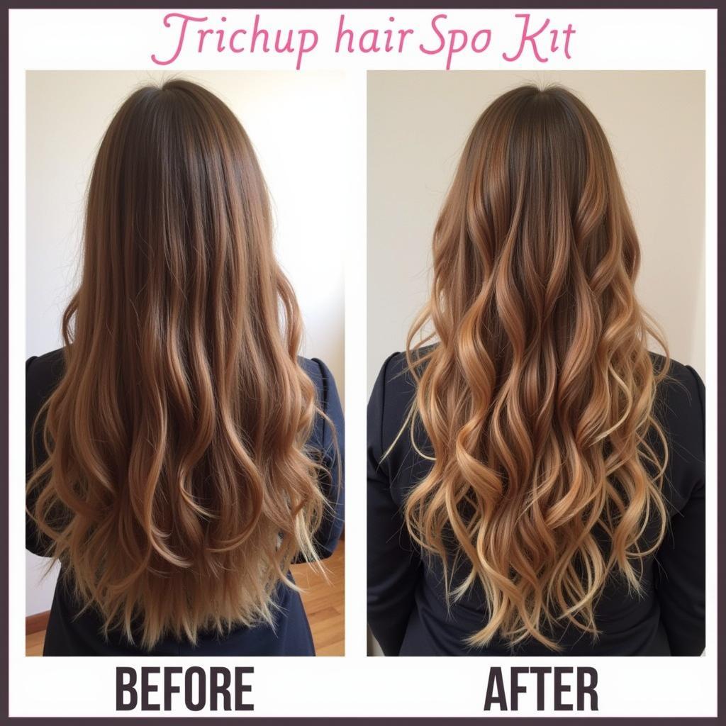 Trichup Hair Spa Kit Before & After