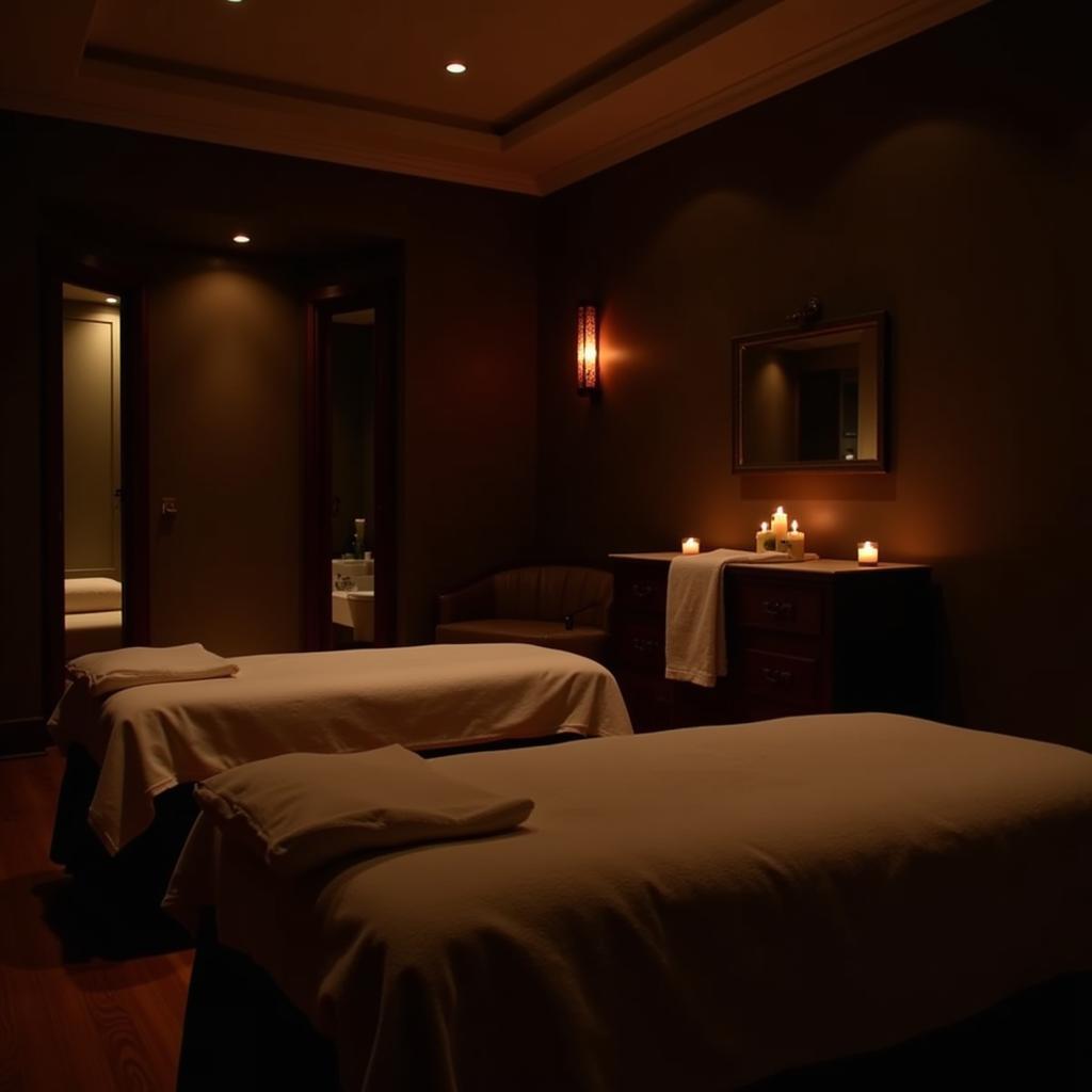 Tranquil massage room at Yuan Thai Spa Andheri West