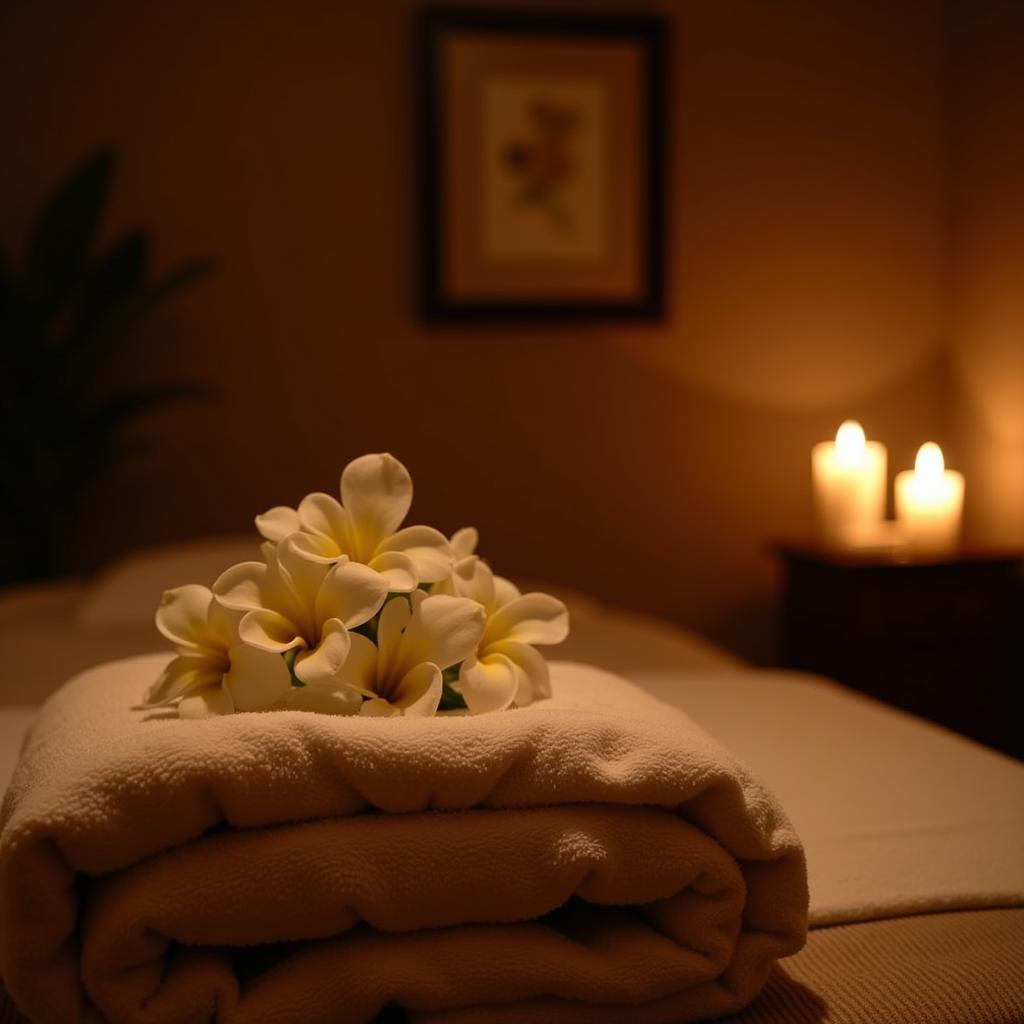 Relaxing Massage Treatment Room at Acacia Hotel & Spa