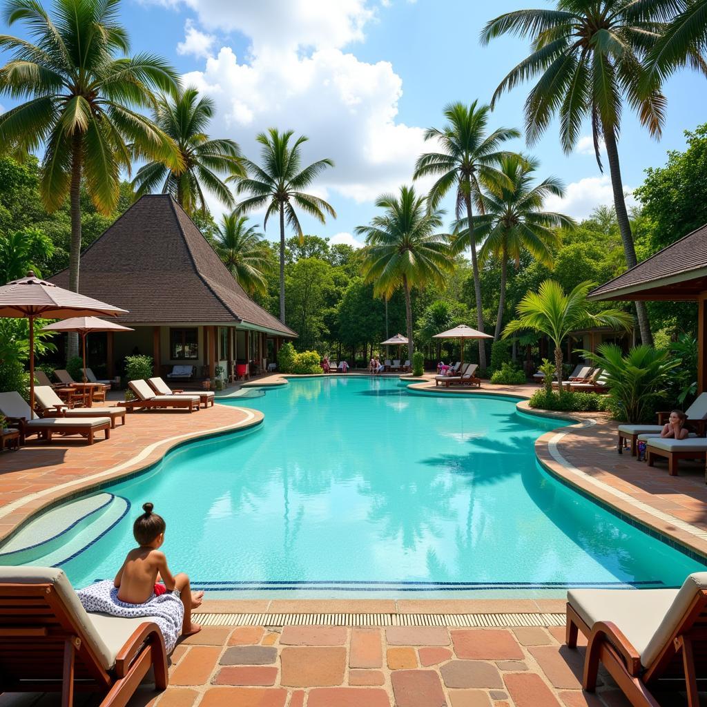 Inviting Pool Area at Acron Seaway Resort