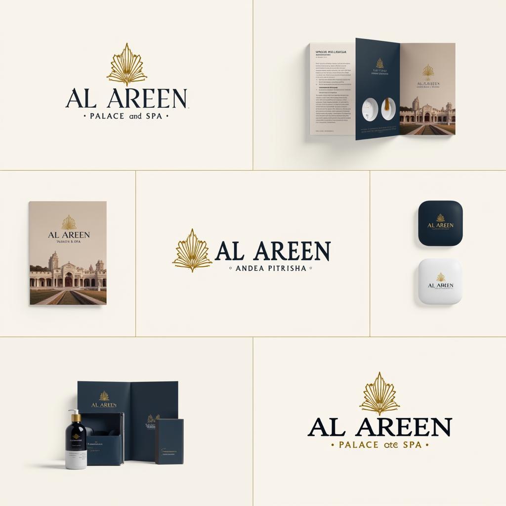 Al Areen Palace and Spa Logo on Branding Materials