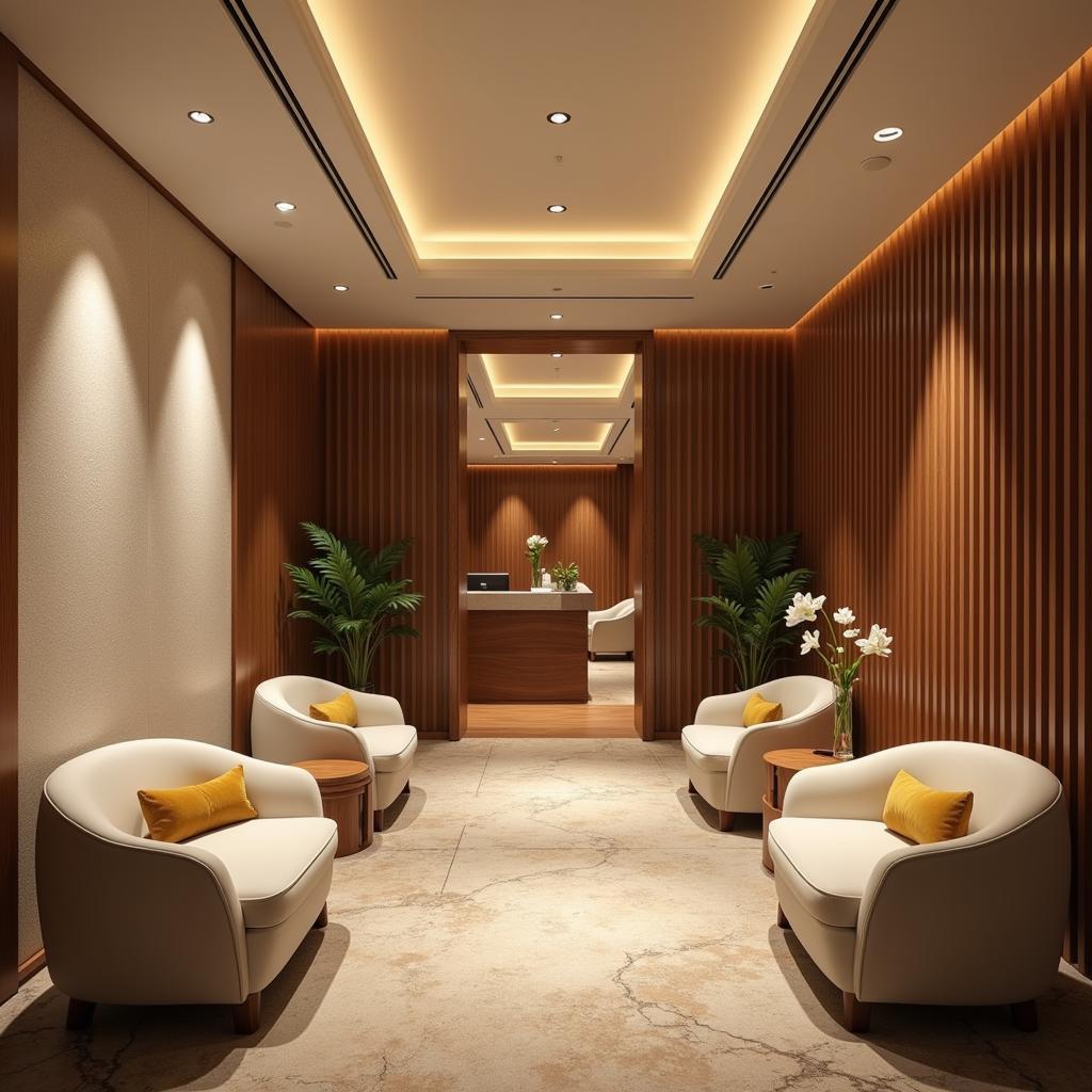 Serene Reception Area at Alexander Spa