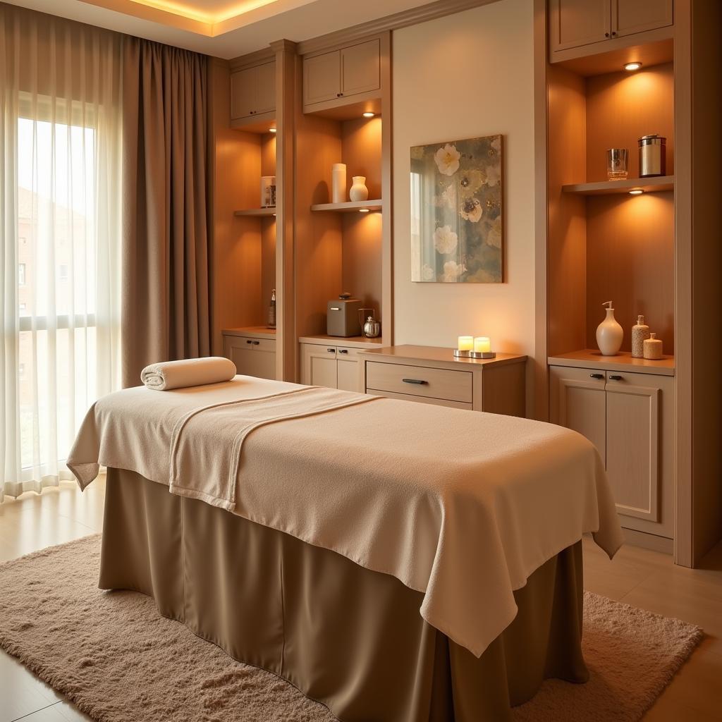 Relaxing Alluflon Spa Treatment Room