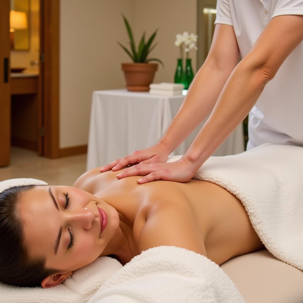 Massage therapy at Almond Beach Resort & Spa