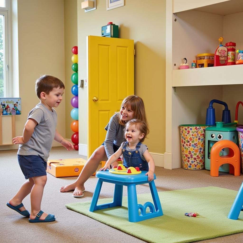 Toddlers playing at Anantara Bophut Kids Club