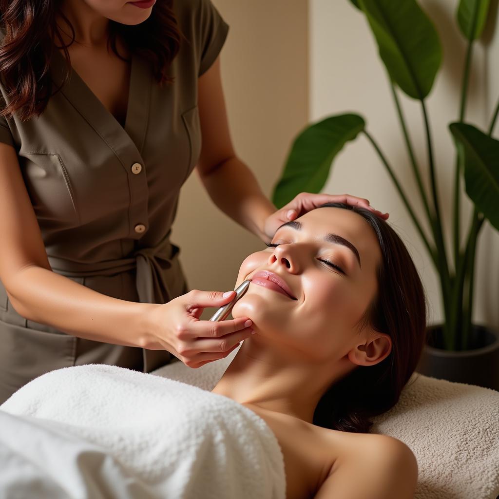 Rejuvenating facial at Angsana Spa