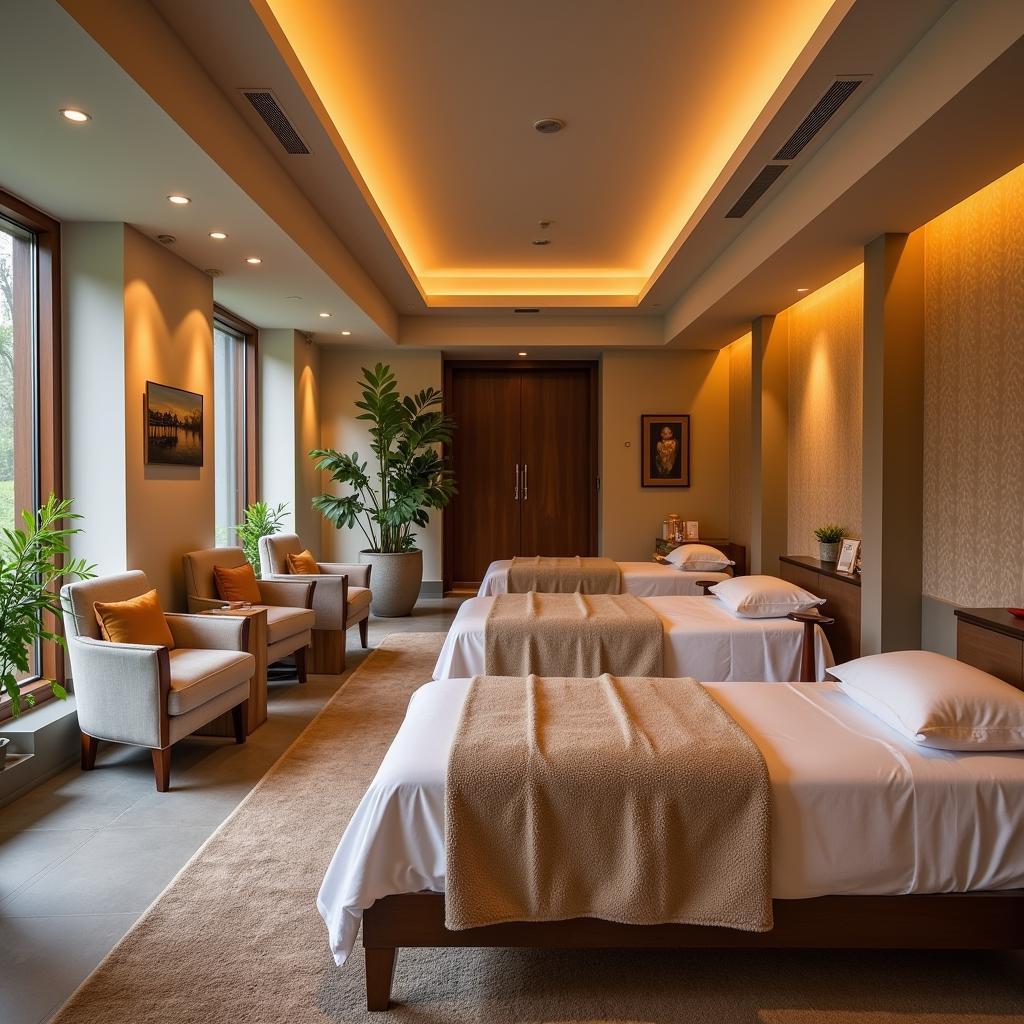 Tranquil relaxation area at Angsana Spa UB City