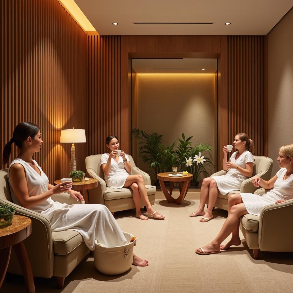 Tranquil Relaxation Area at Arcadia Golden Spa