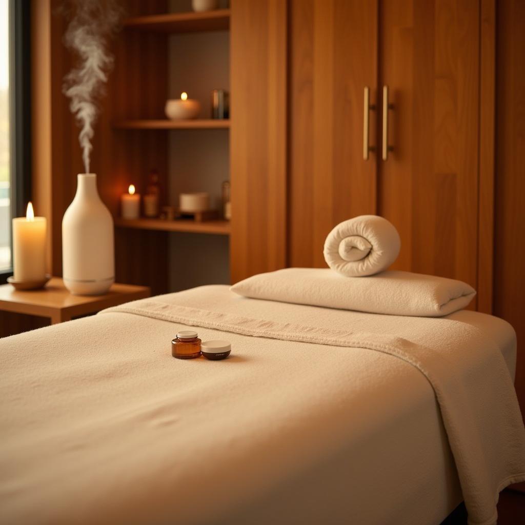 Serene Treatment Room at Arcadia Golden Spa