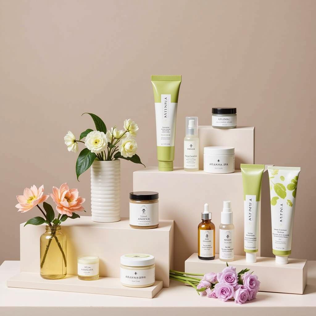 Arianna Spa Product Display