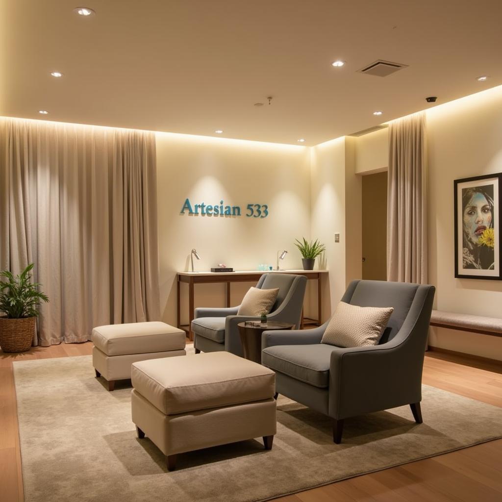 Serene Relaxation Area at Artesian 533 Spa