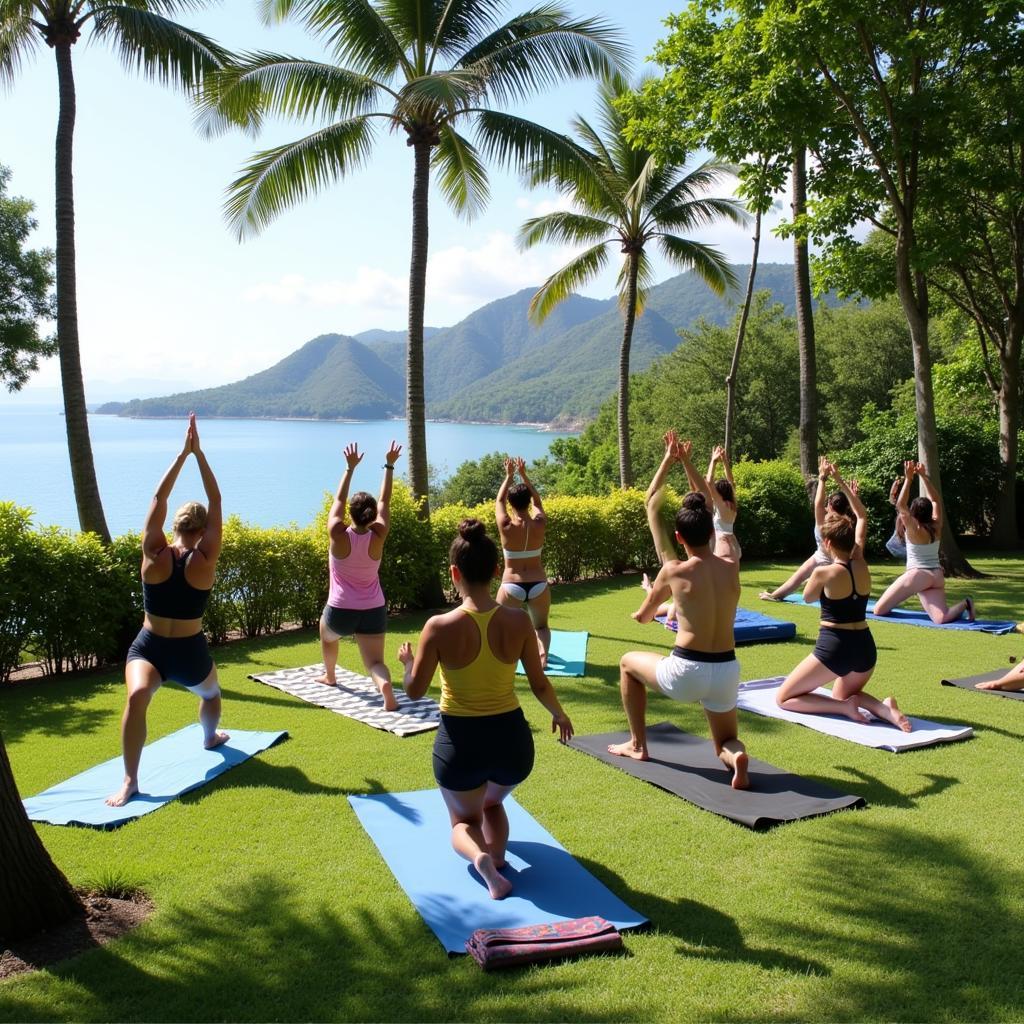 Yoga session at Ashlee Plaza Patong