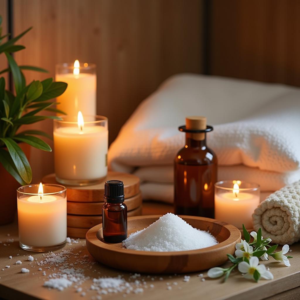 Setting up a spa experience at home