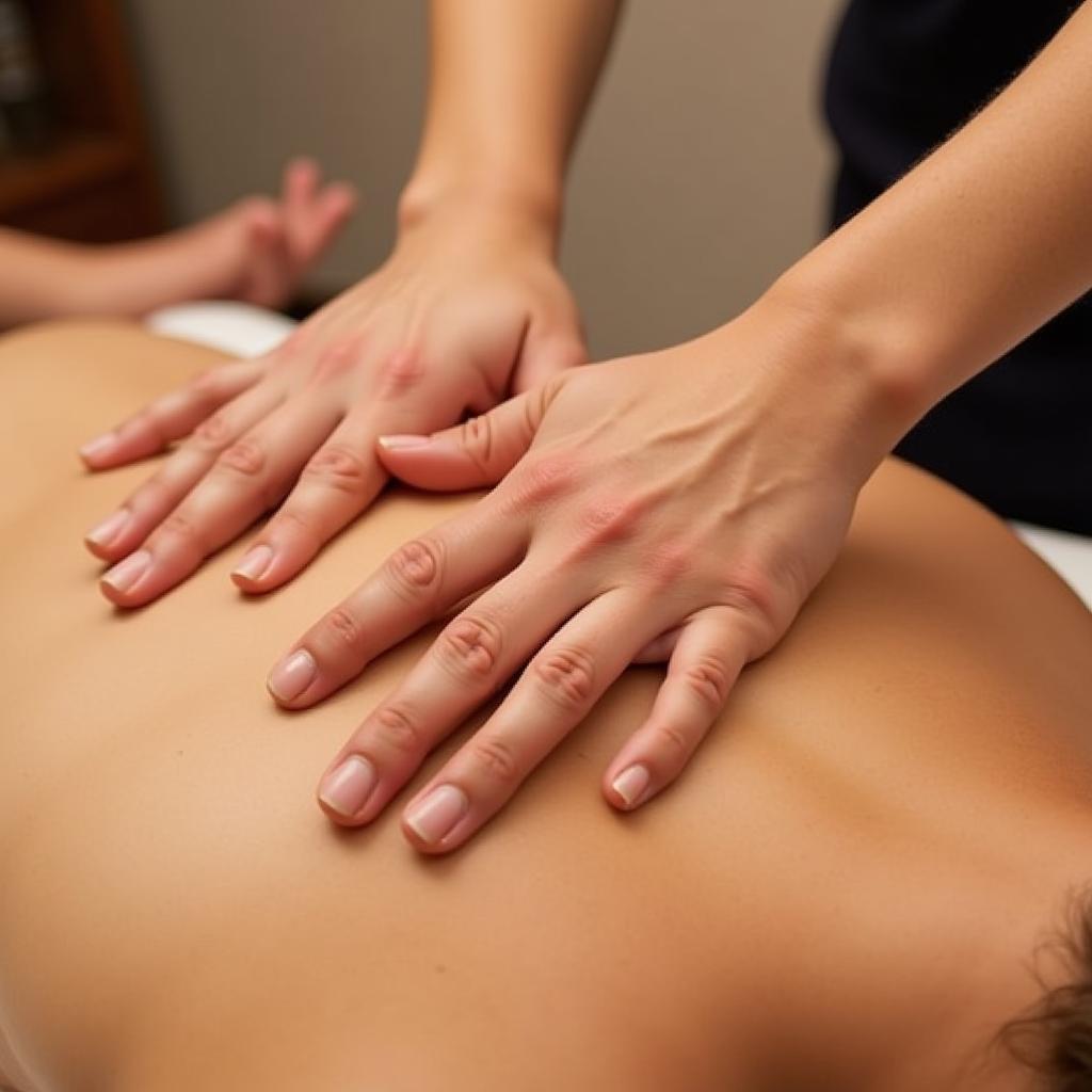 Massage therapy session at Atharva Spa, Thane