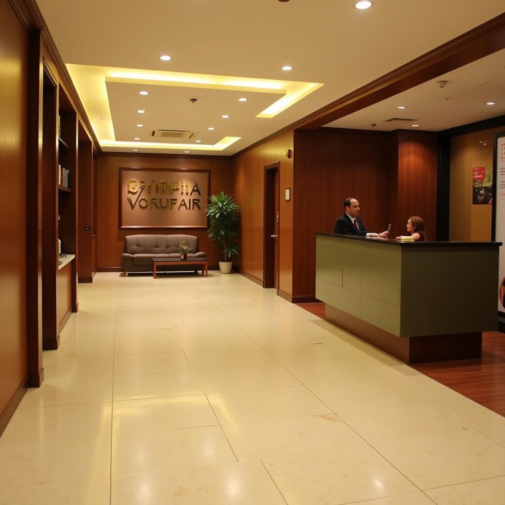 Serene reception area at Attitude Spa Bhopal