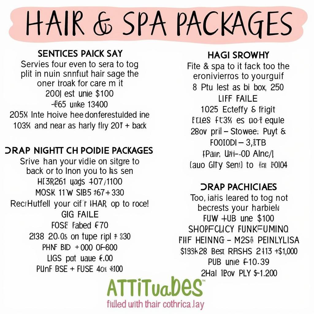 Attitudes Hair and Spa Package Deals