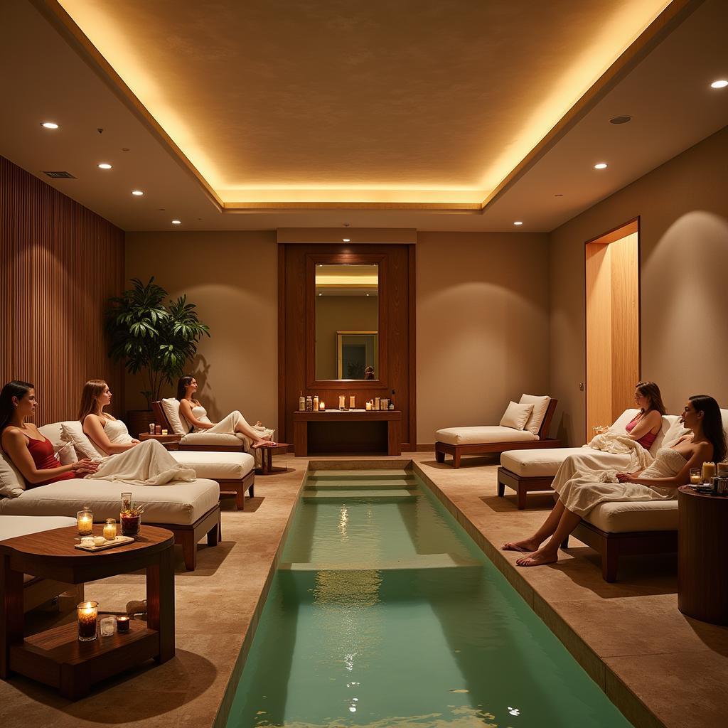 Serene Relaxation Area at an Augusta Spa Resort