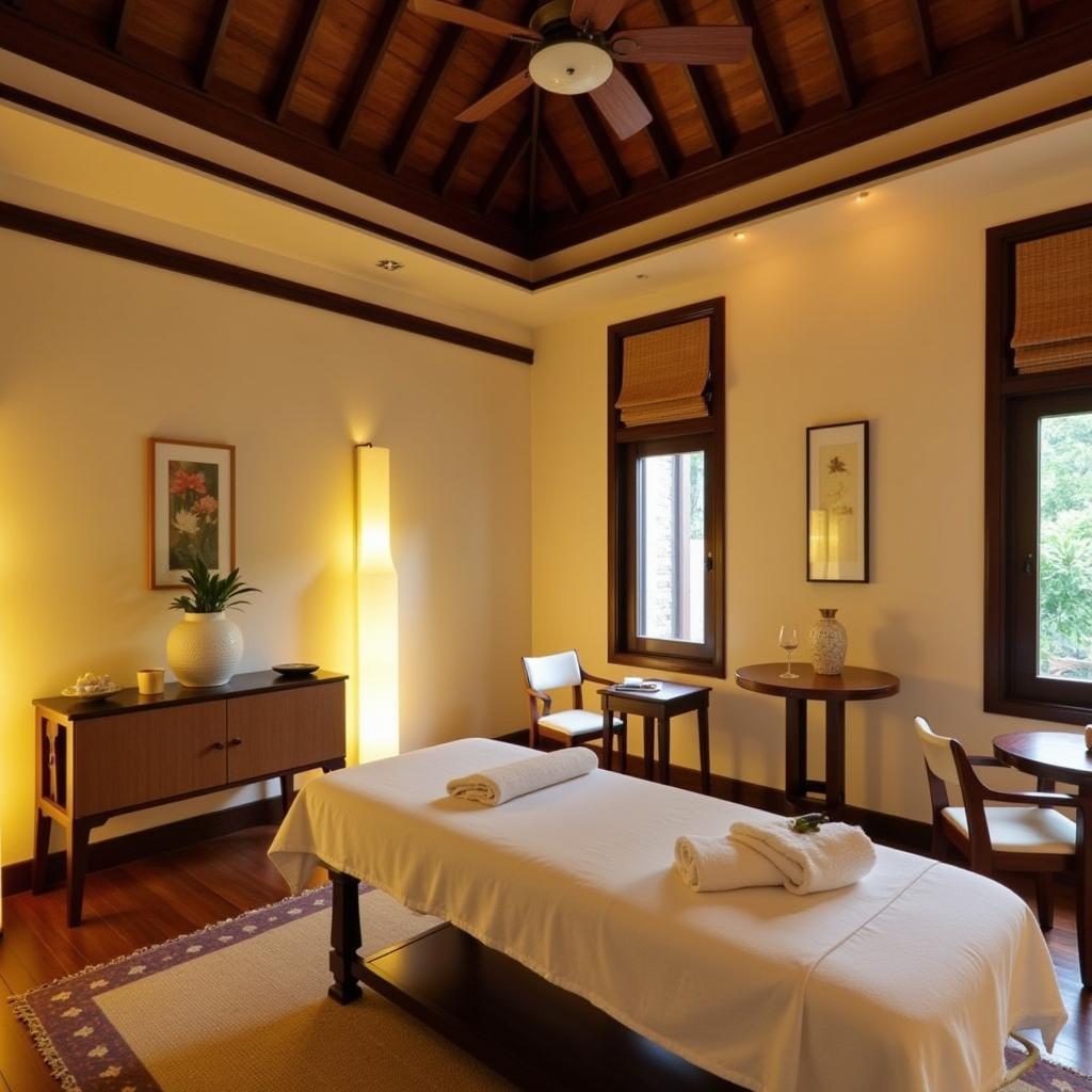 Relaxing spa treatment room at Avani Kalutara Resort & Spa