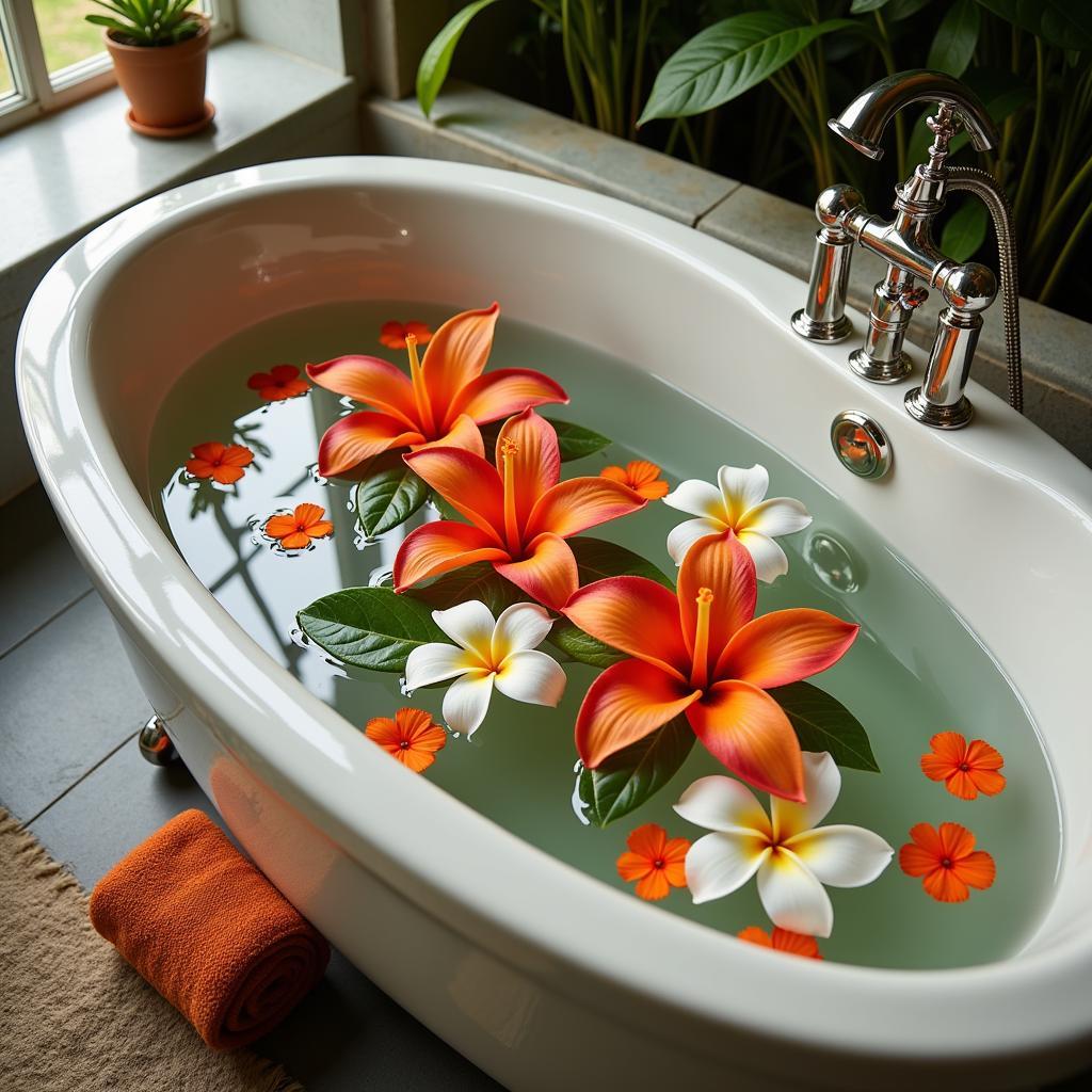 Flower Bath at Ayana Resort Bali