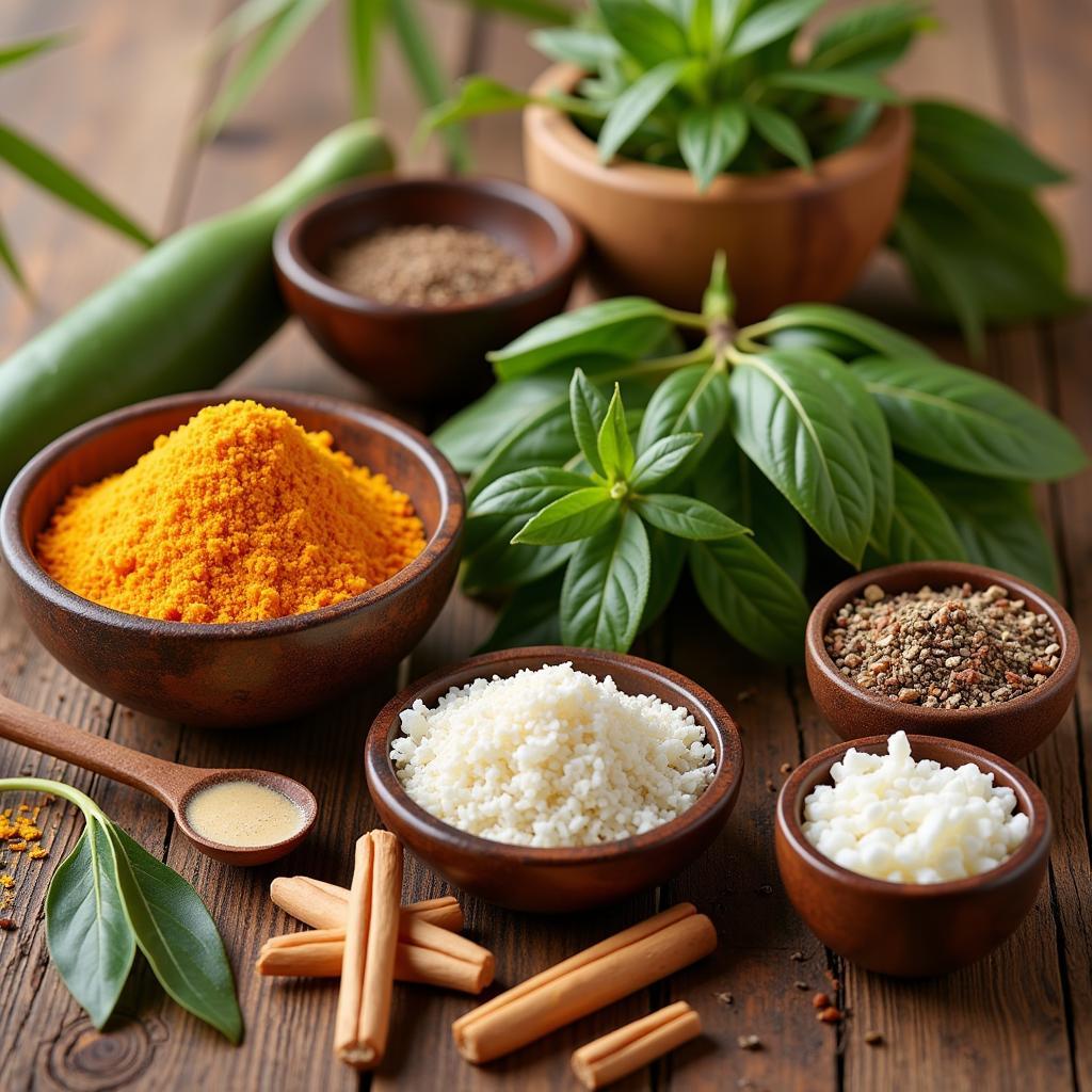 Herbal Treatments at an Ayurvedic Spa in India