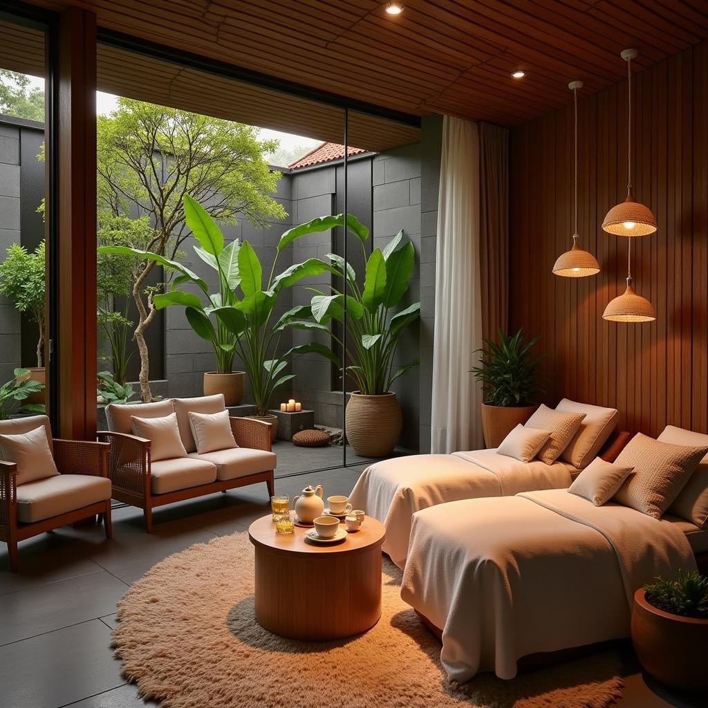 Serene Relaxation Area in Bangkok Spa