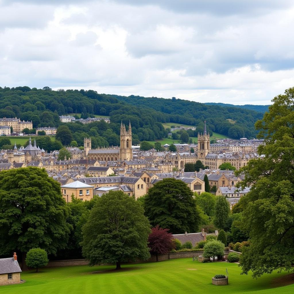 Bath Cityscape Near University