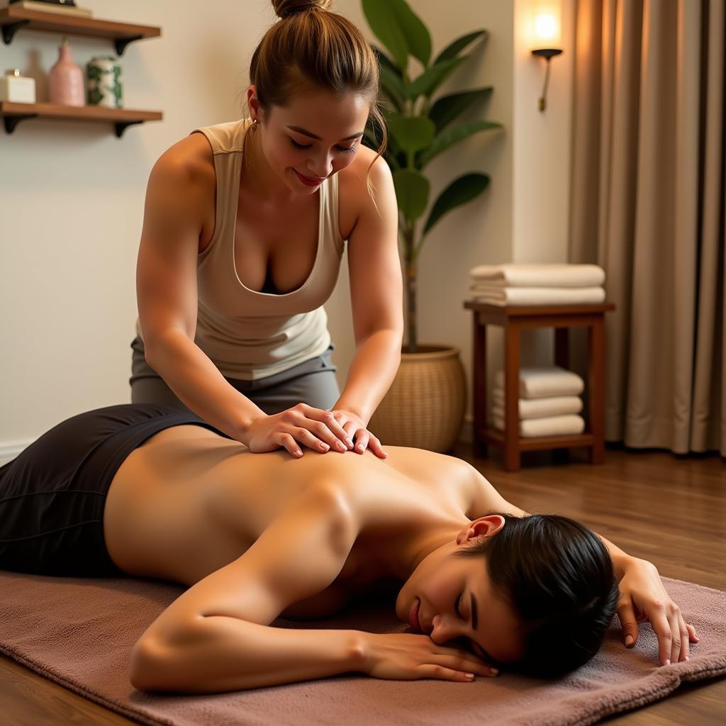 Traditional Thai Massage at a Buddha Spa Vila Olimpia