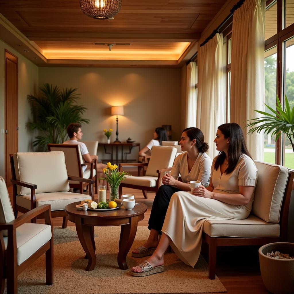 Peaceful Relaxation Area at Club Prana Spa