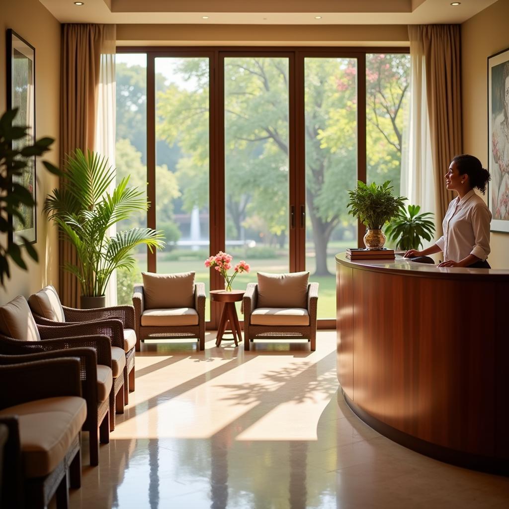 Eden Spa Medavakkam Reception Area